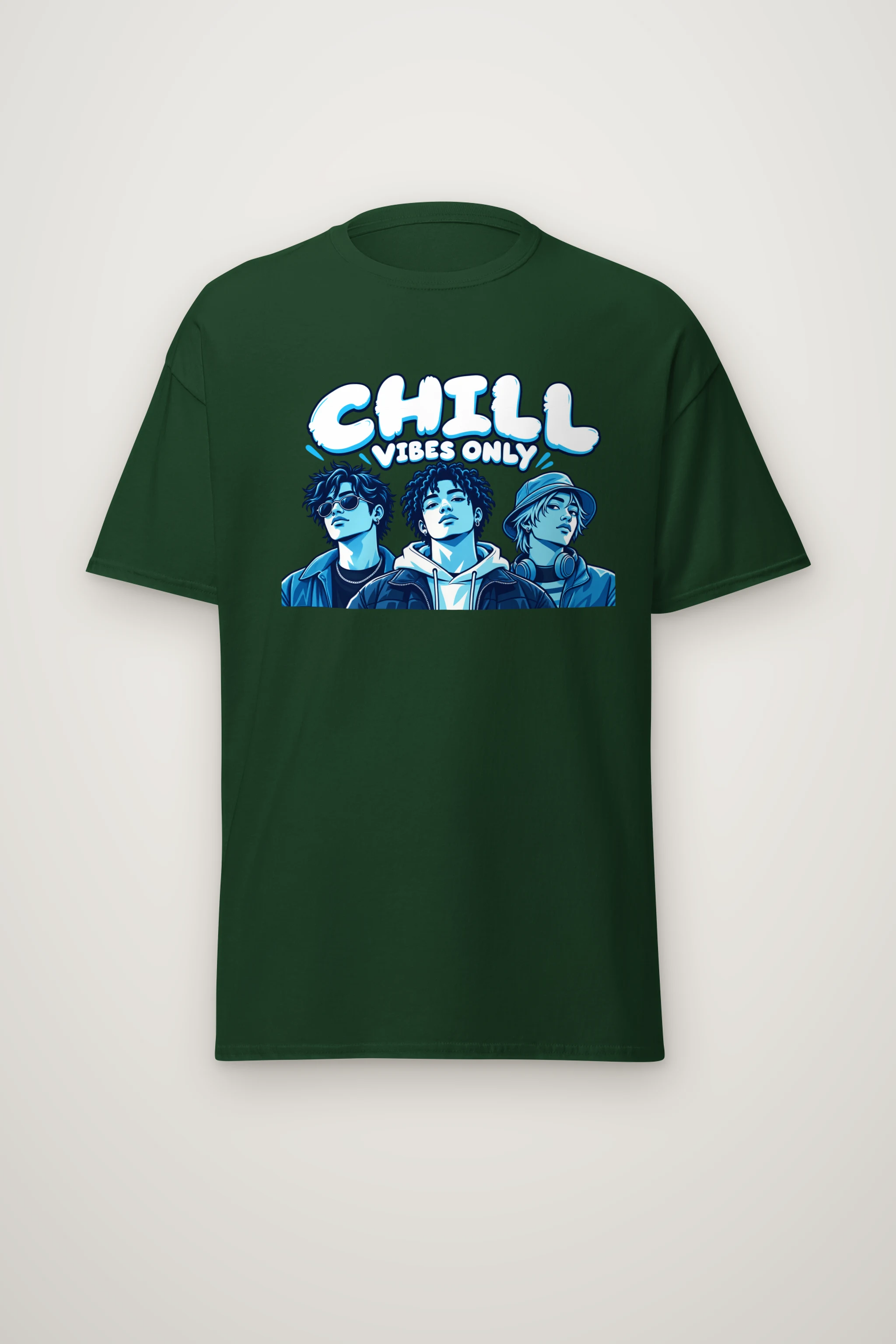 "Blue Hour Trio" Heavyweight Unisex Crewneck T-shirt