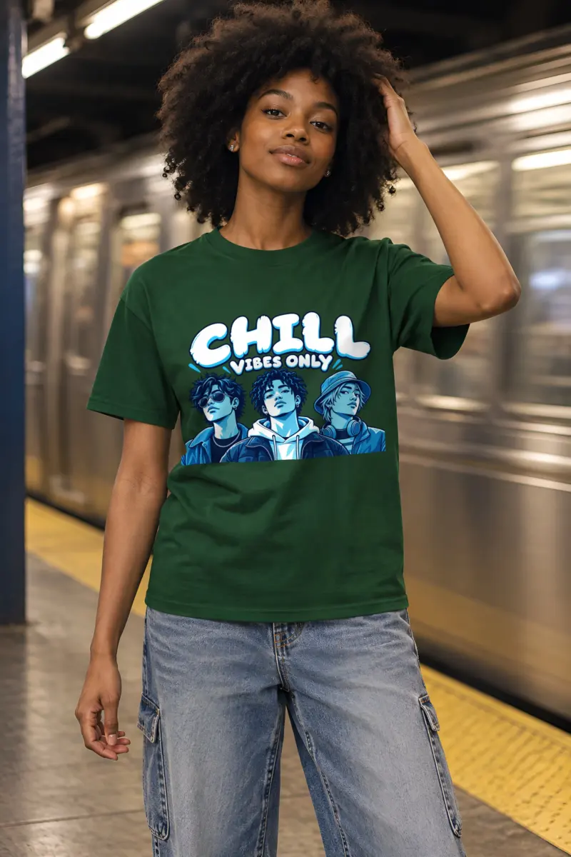 "Blue Hour Trio" Heavyweight Unisex Crewneck T-shirt