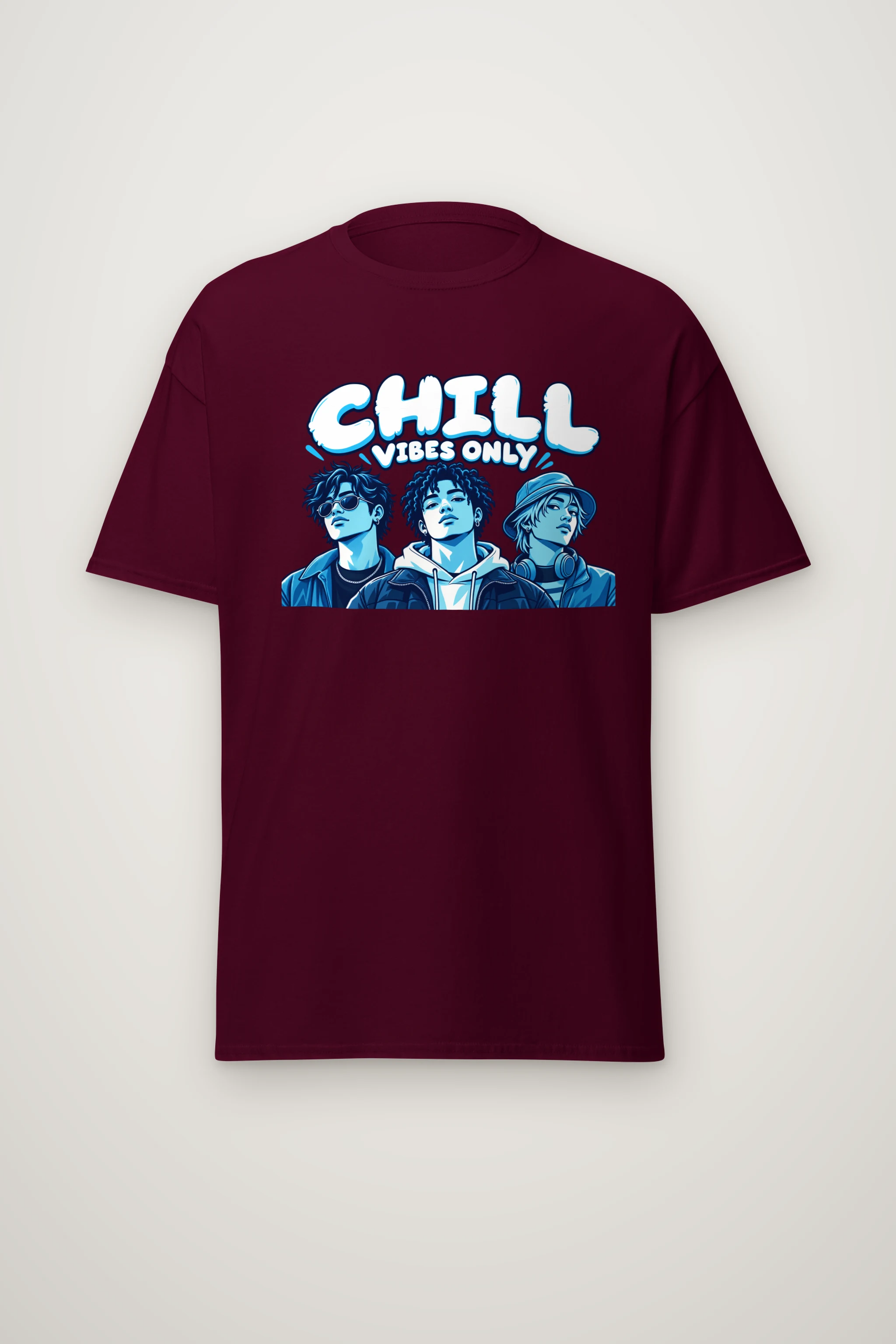 "Blue Hour Trio" Heavyweight Unisex Crewneck T-shirt