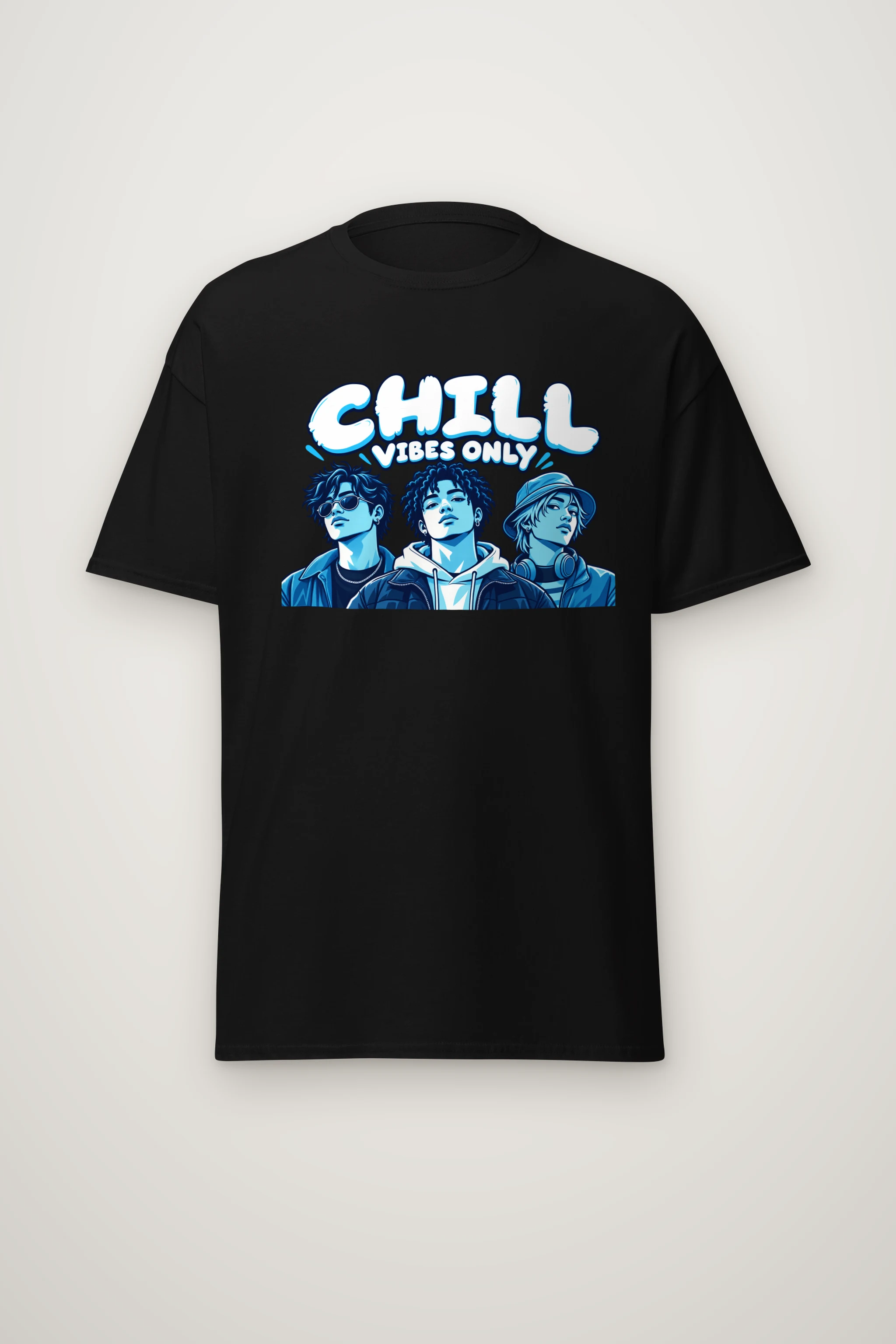 "Blue Hour Trio" Heavyweight Unisex Crewneck T-shirt