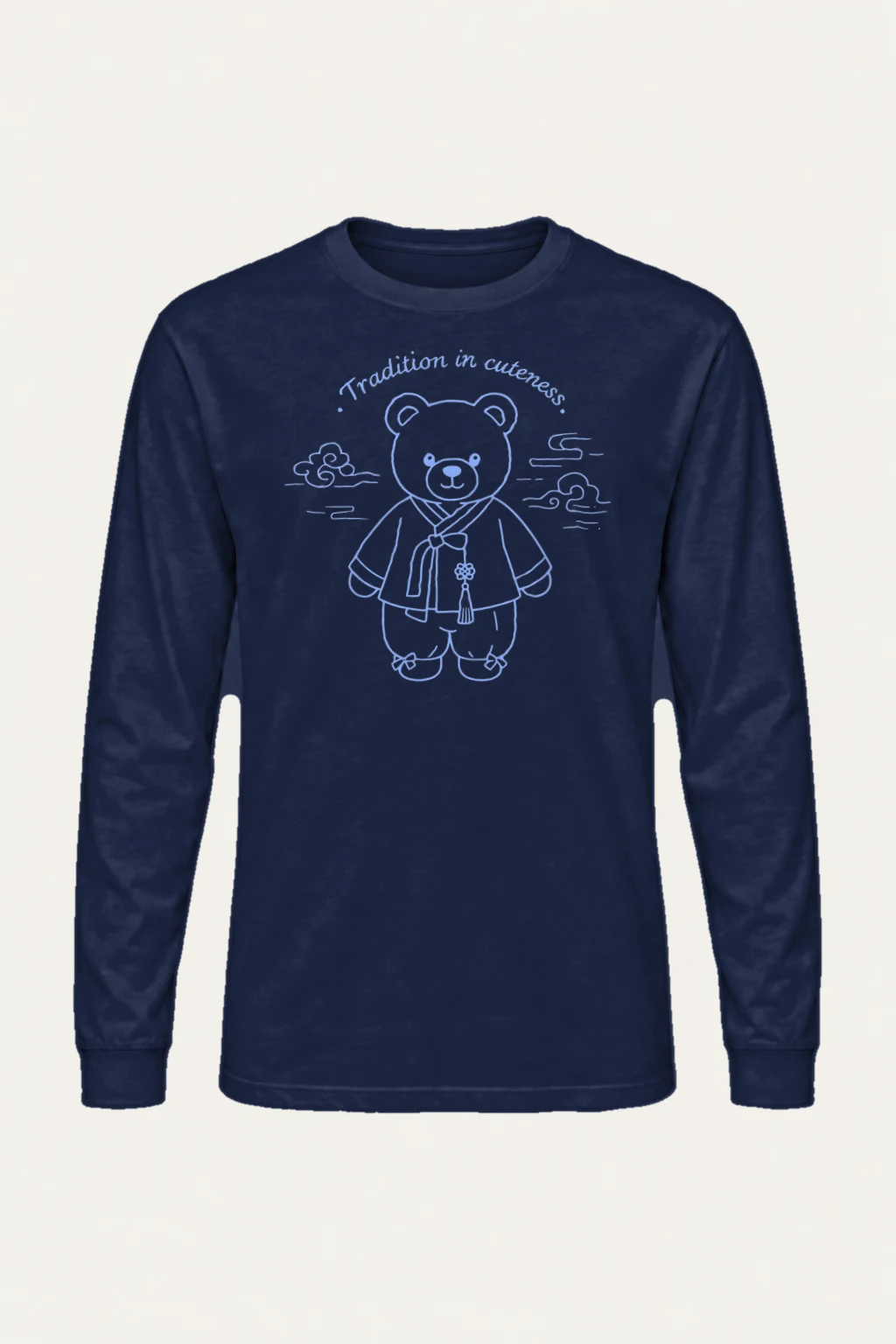 "Blue Kimono Bear" Unisex Longsleeve T-shirt | Gildan 2400