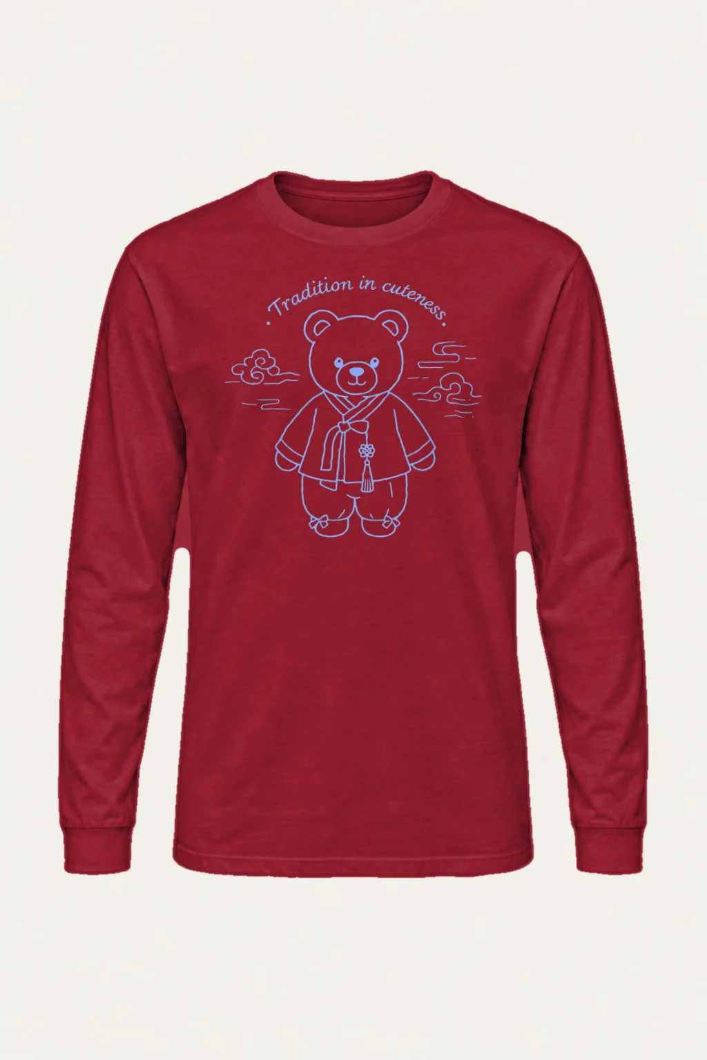 "Blue Kimono Bear" Unisex Longsleeve T-shirt | Gildan 2400