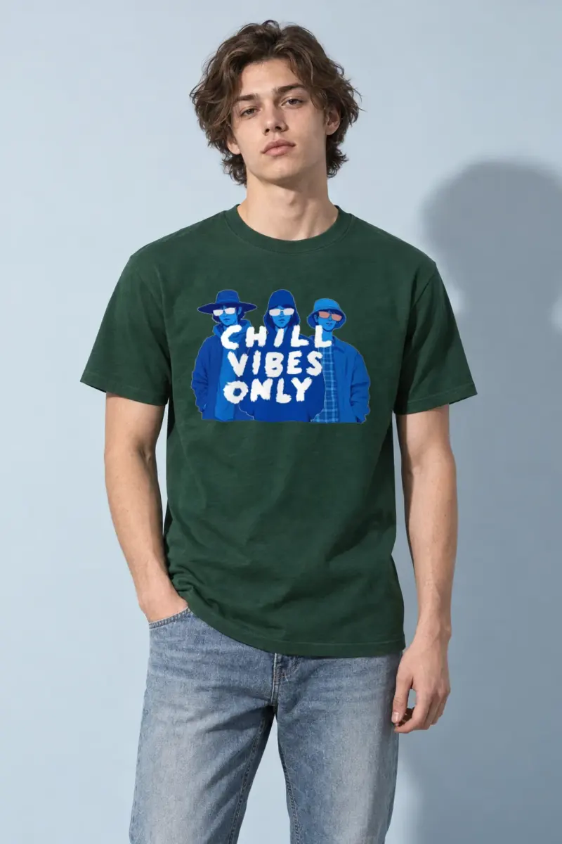 "Blue Shade Society" Heavyweight Unisex Crewneck T-shirt | Gildan 5000