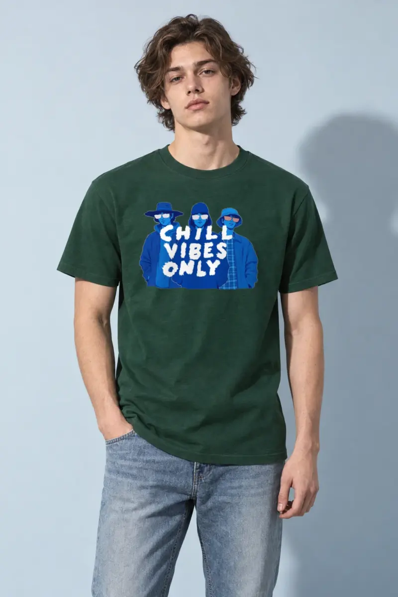 "Blue Shade Society" Heavyweight Unisex Crewneck T-shirt