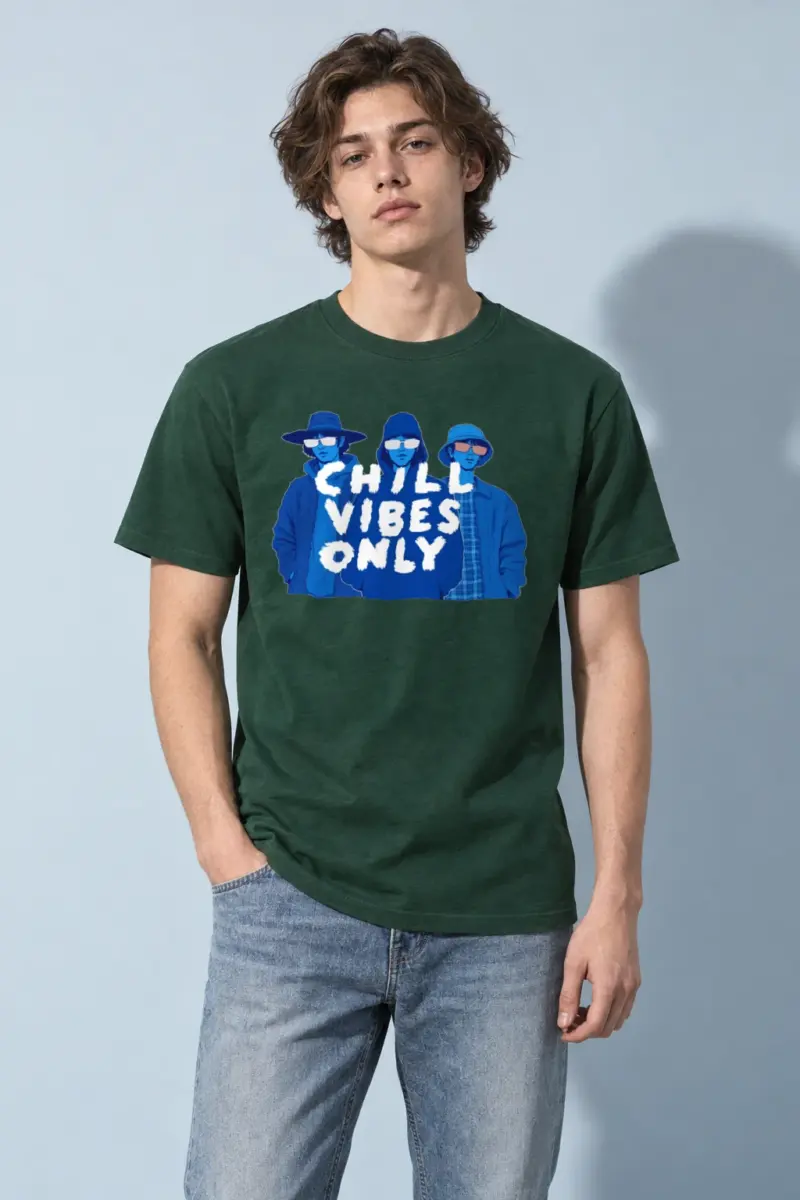 "Blue Shade Society" Heavyweight Unisex Crewneck T-shirt