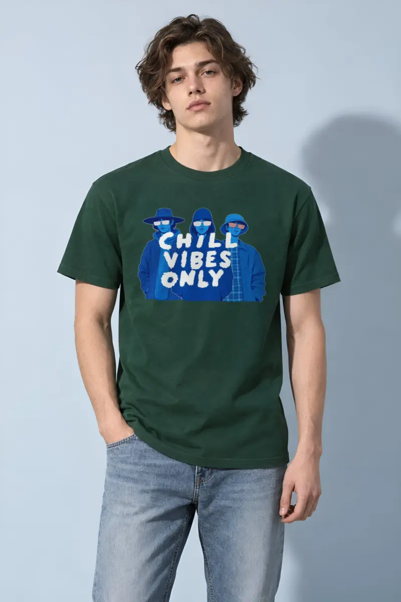 "Blue Shade Society" Heavyweight Unisex Crewneck T-shirt