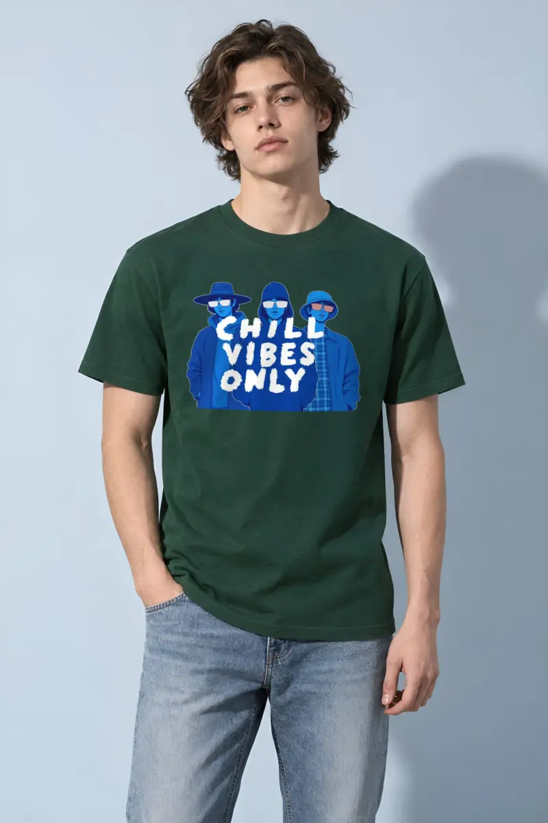 "Blue Shade Society" Heavyweight Unisex Crewneck T-shirt