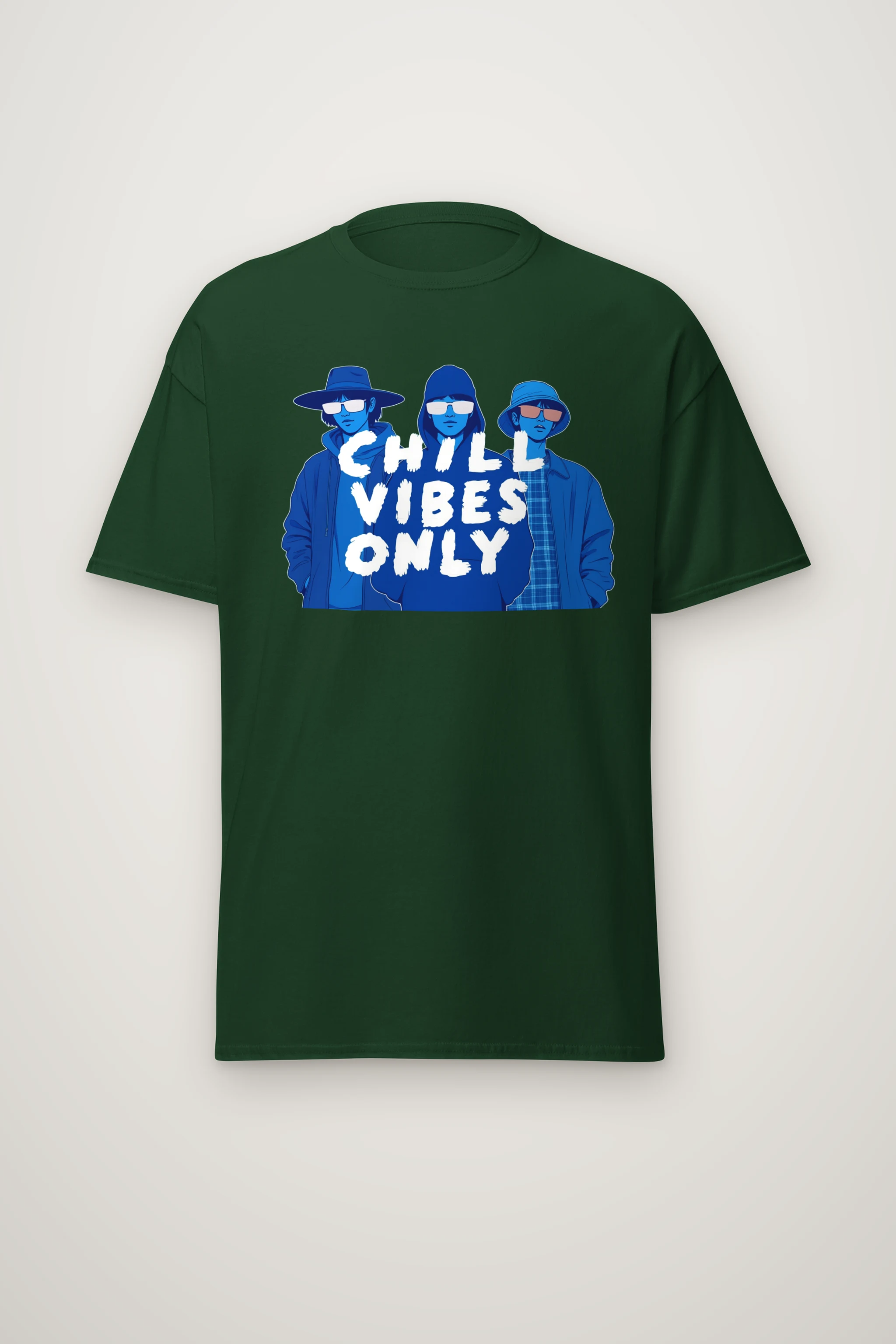 "Blue Shade Society" Heavyweight Unisex Crewneck T-shirt