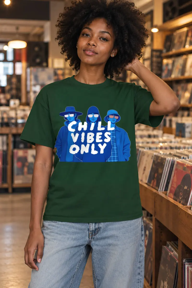 "Blue Shade Society" Heavyweight Unisex Crewneck T-shirt