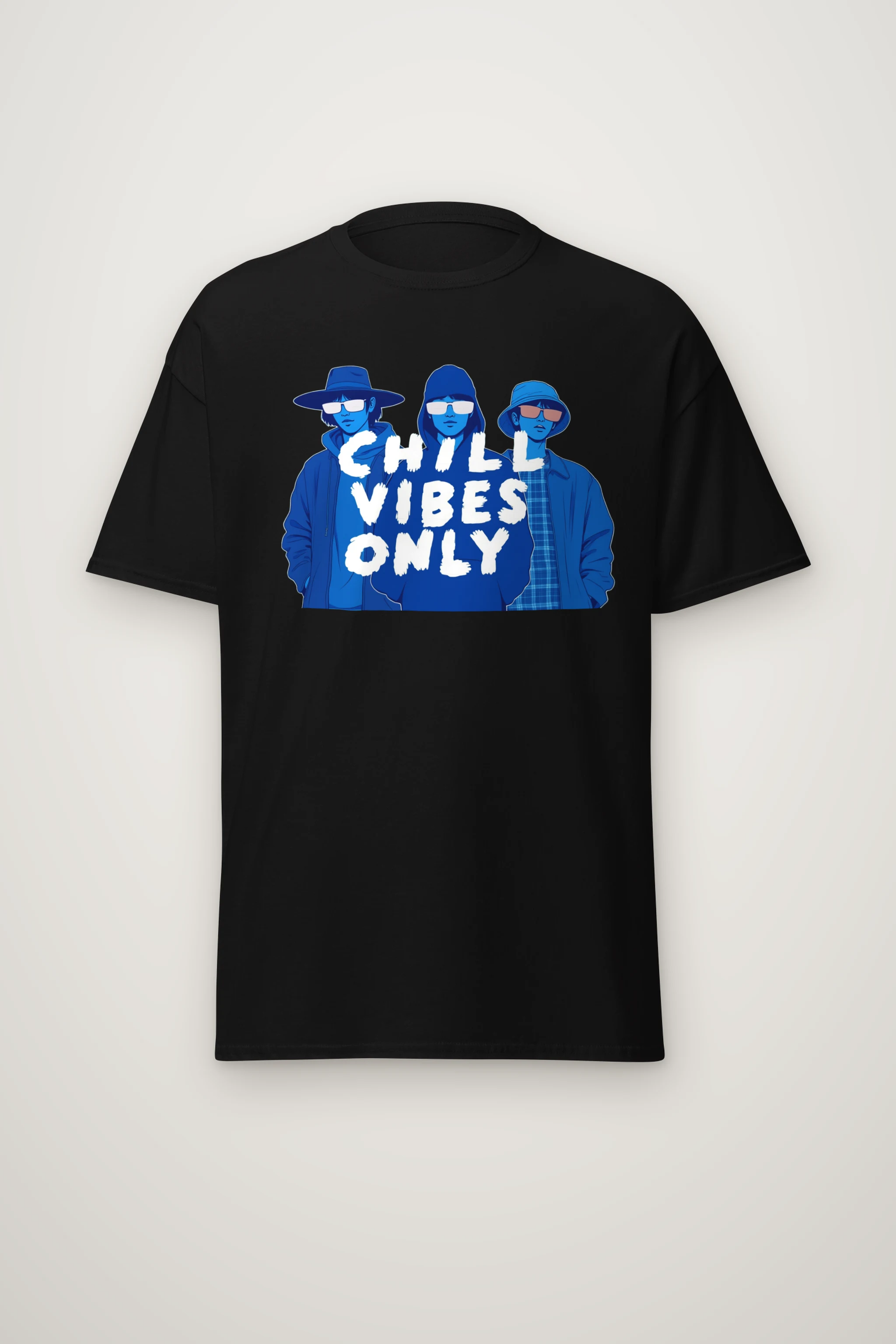 "Blue Shade Society" Heavyweight Unisex Crewneck T-shirt
