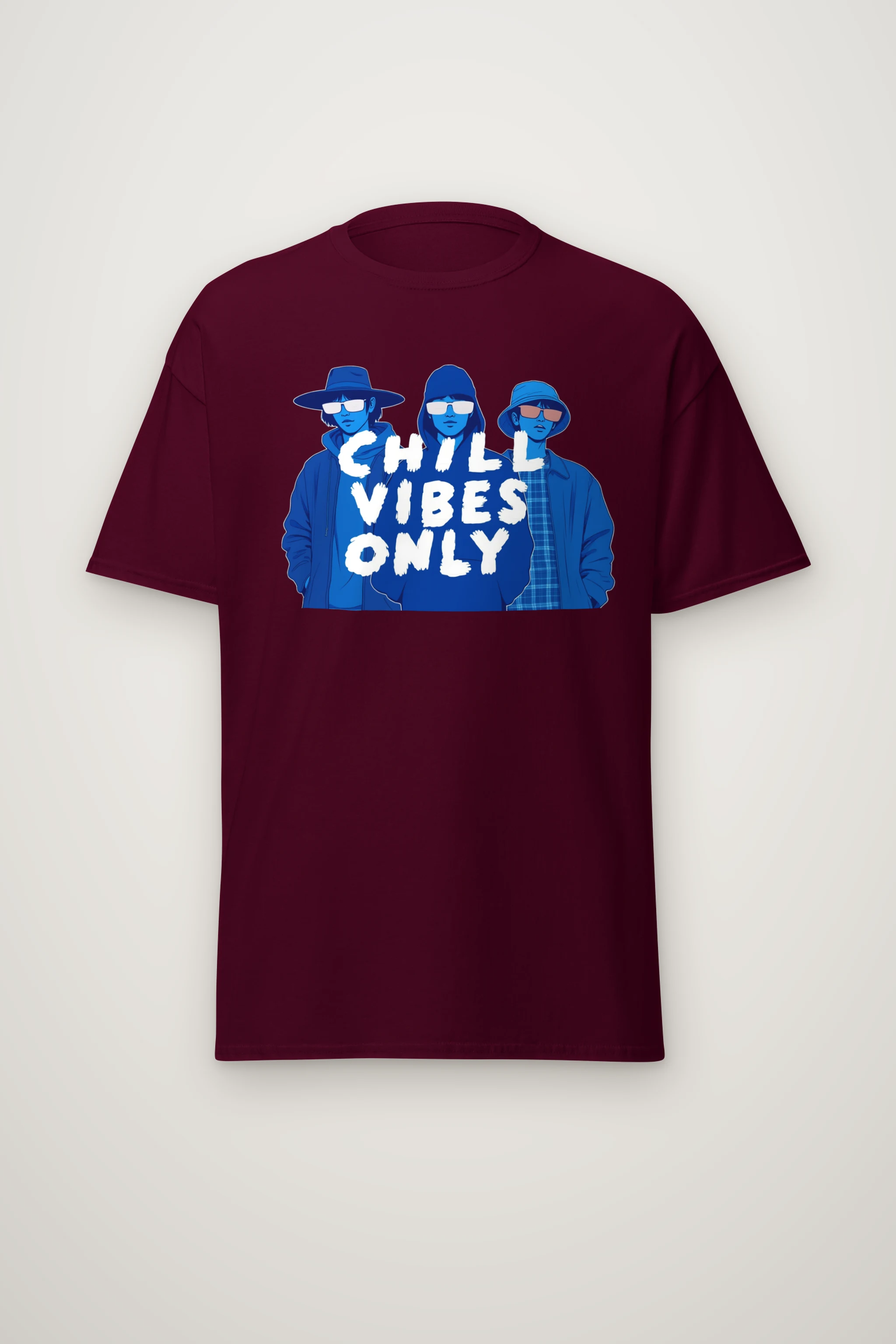 "Blue Shade Society" Heavyweight Unisex Crewneck T-shirt