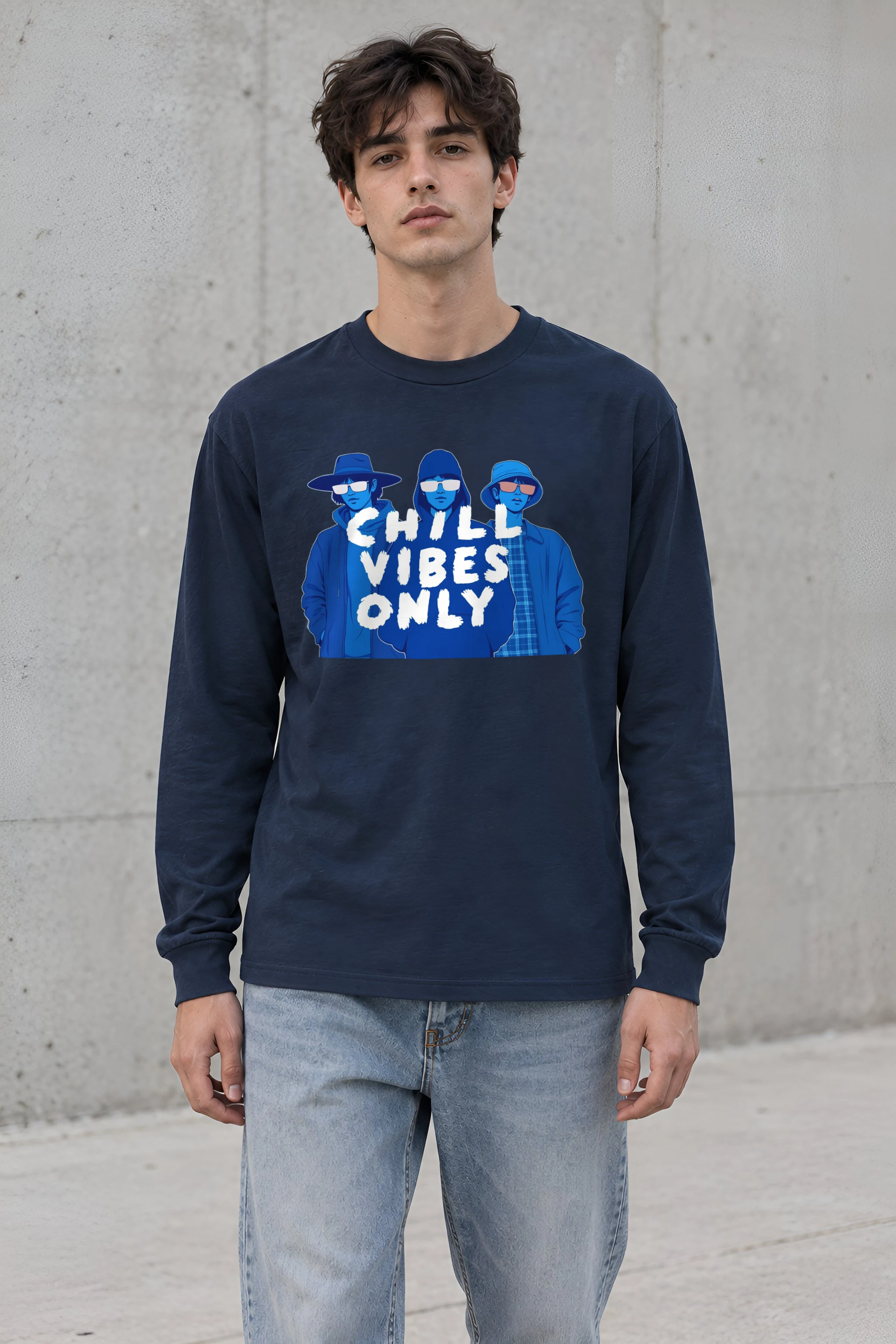 "Blue Shade Society" Unisex Longsleeve T-shirt