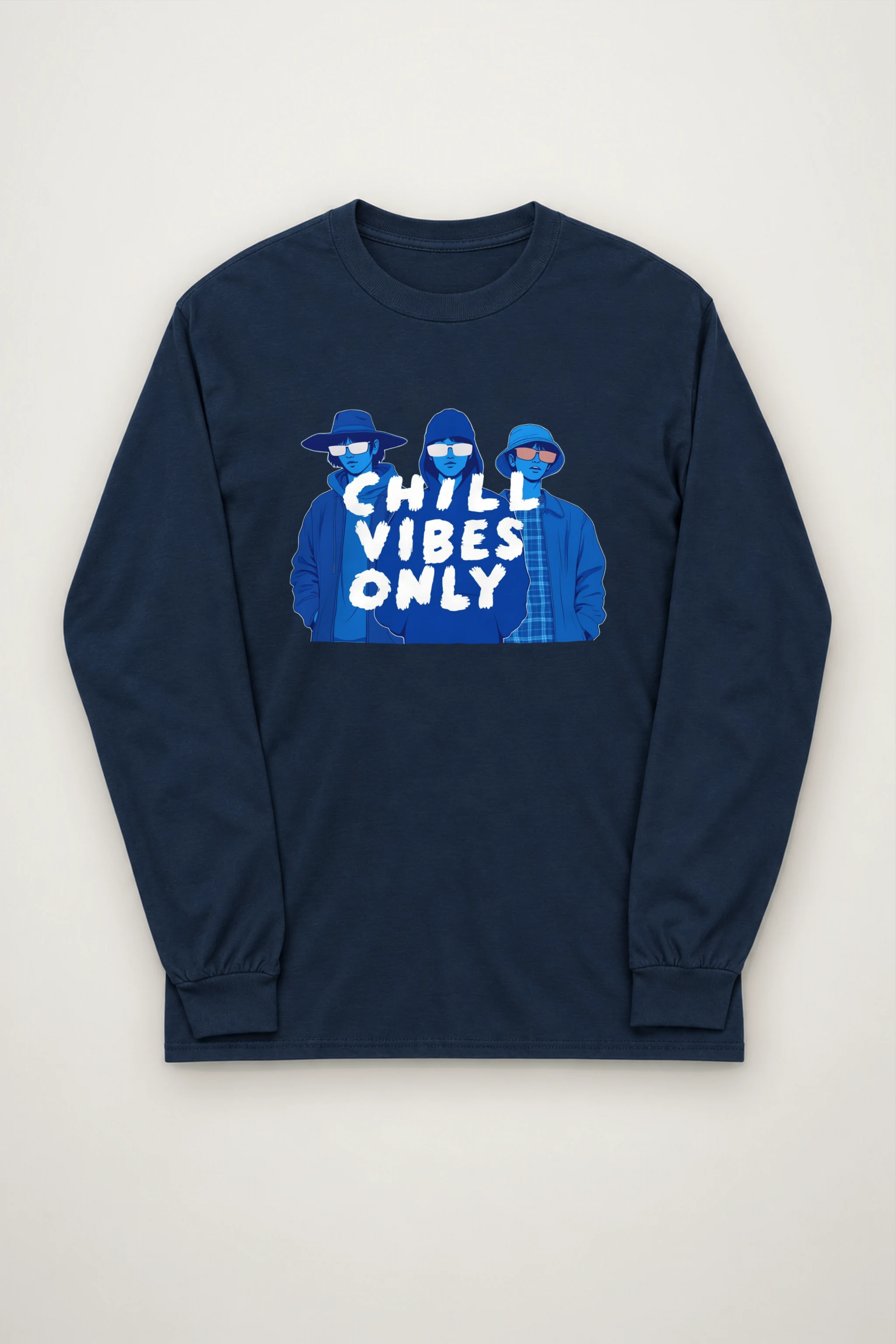 "Blue Shade Society" Unisex Longsleeve T-shirt
