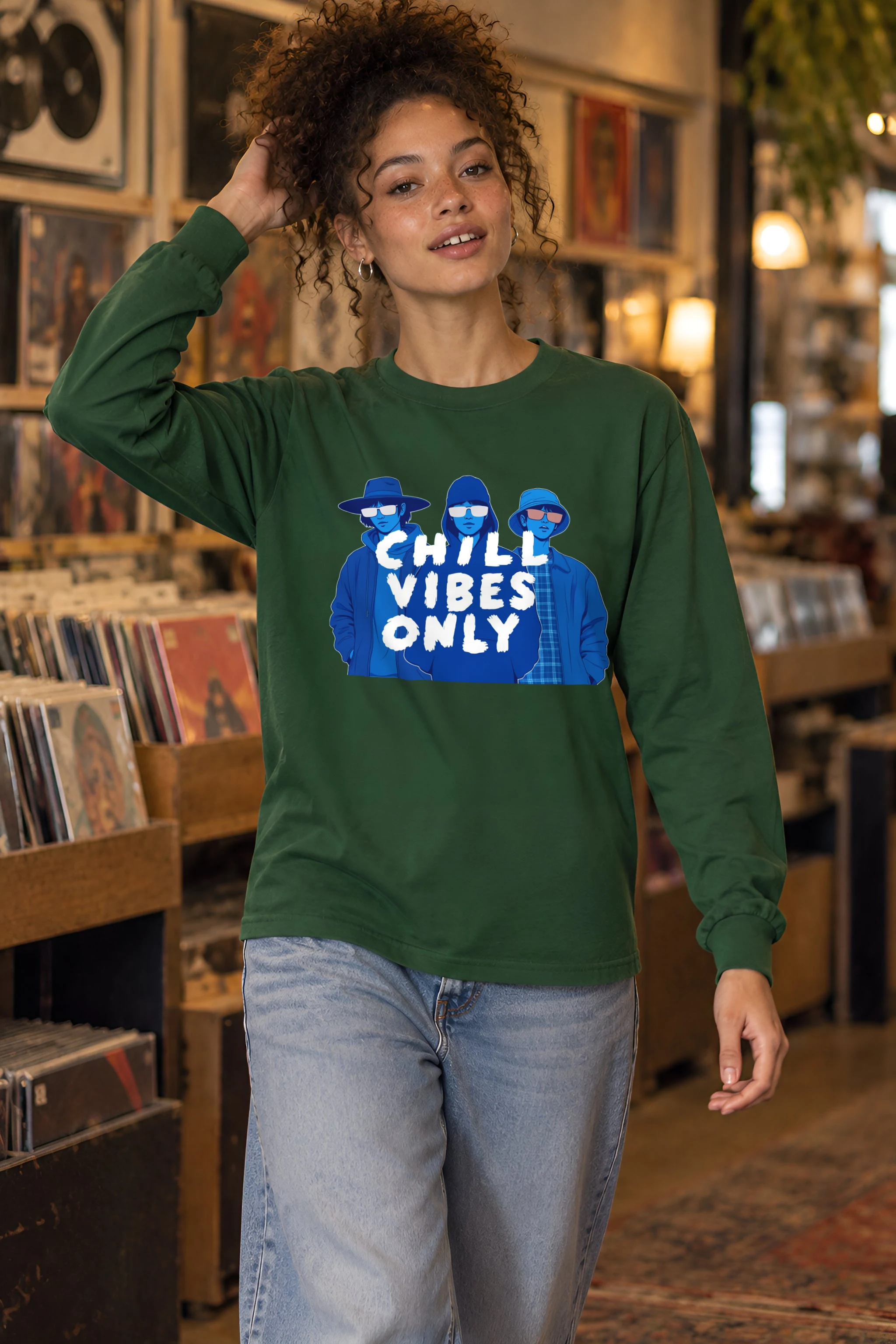 "Blue Shade Society" Unisex Longsleeve T-shirt