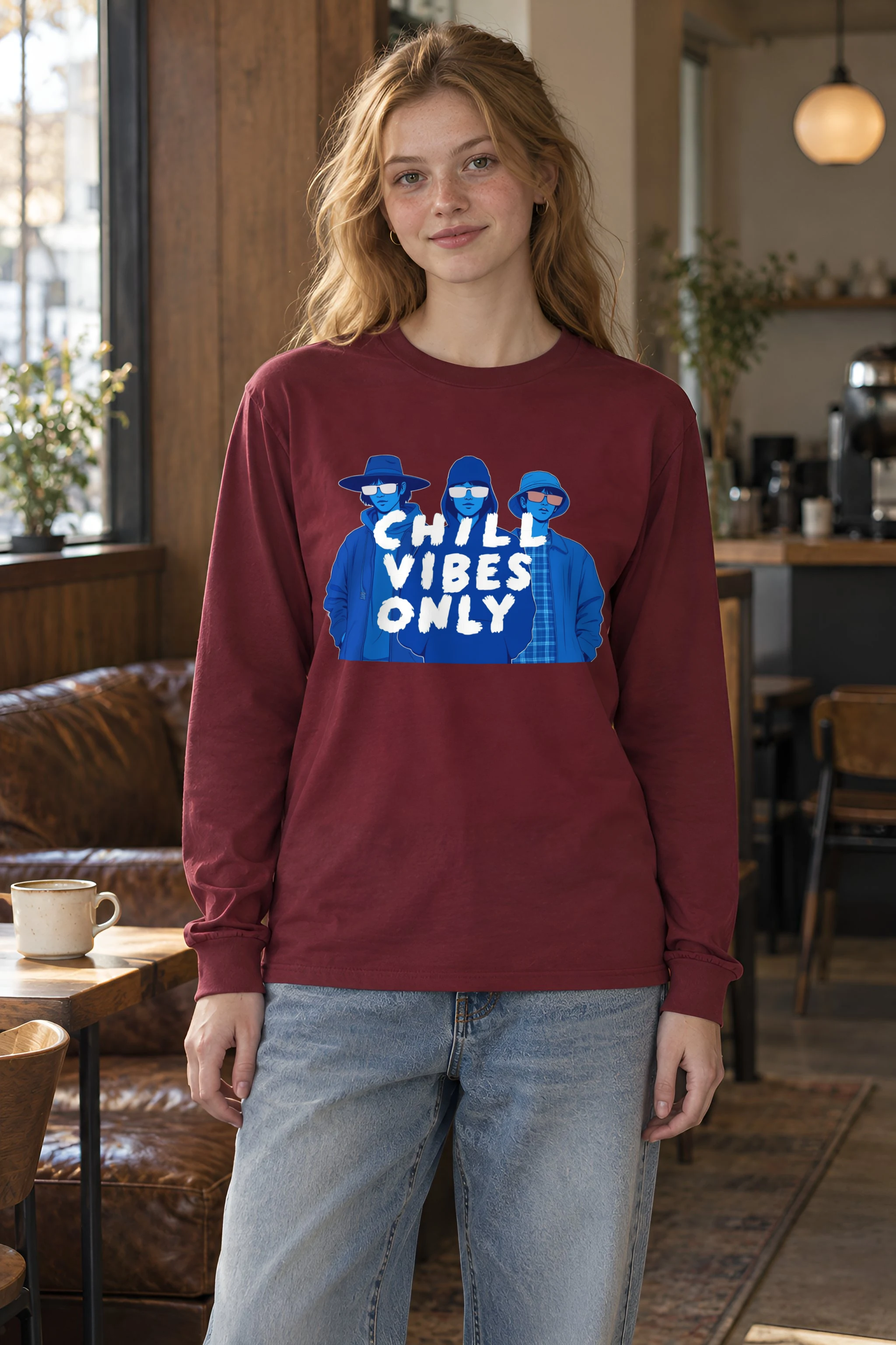 "Blue Shade Society" Unisex Longsleeve T-shirt