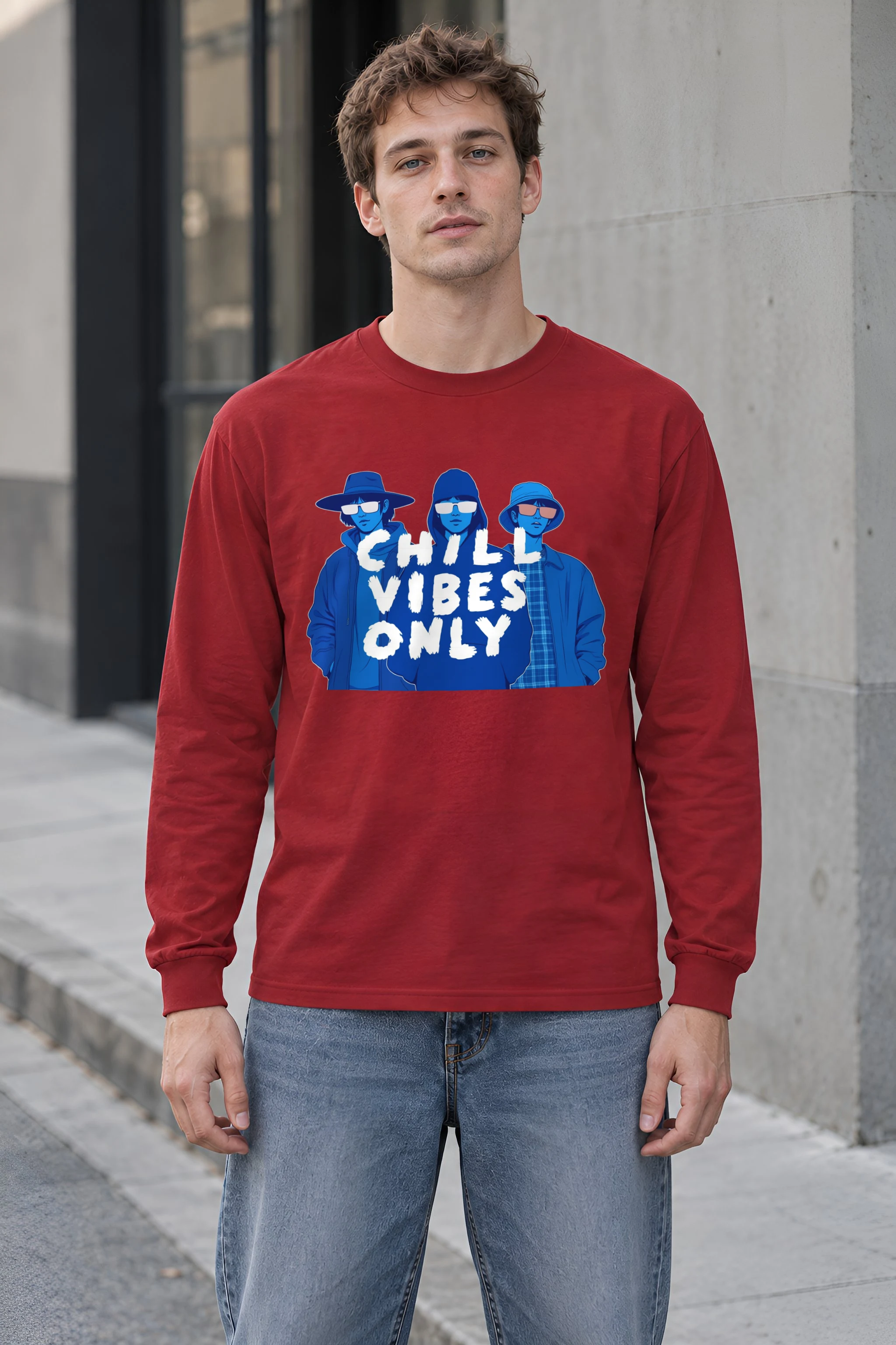 "Blue Shade Society" Unisex Longsleeve T-shirt