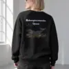 "Blue Whale Engraving" Heavy Blend Unisex Crewneck Sweatshirt | Gildan 18000