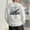 "Blue Whale Engraving" Heavy Blend Unisex Crewneck Sweatshirt | Gildan 18000