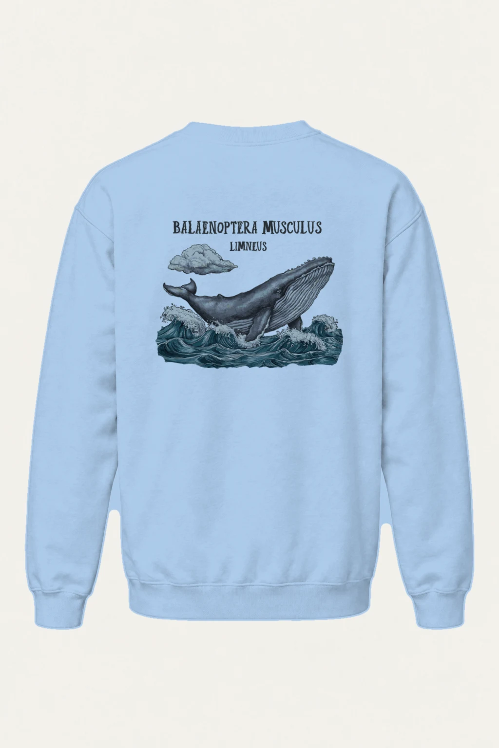 "Blue Whale Engraving" Heavy Blend Unisex Crewneck Sweatshirt | Gildan 18000