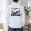 "Breaching Blue Whale" Unisex Longsleeve T-shirt | Gildan 2400