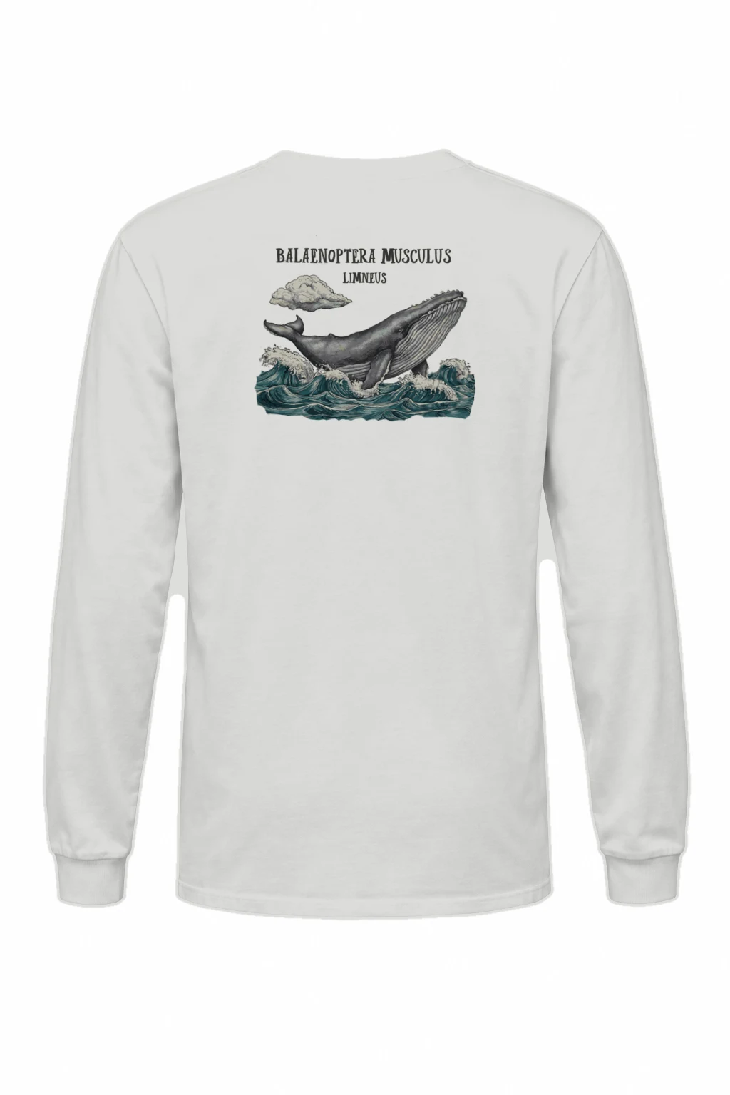 "Blue Whale Engraving" Unisex Longsleeve T-shirt | Gildan 2400