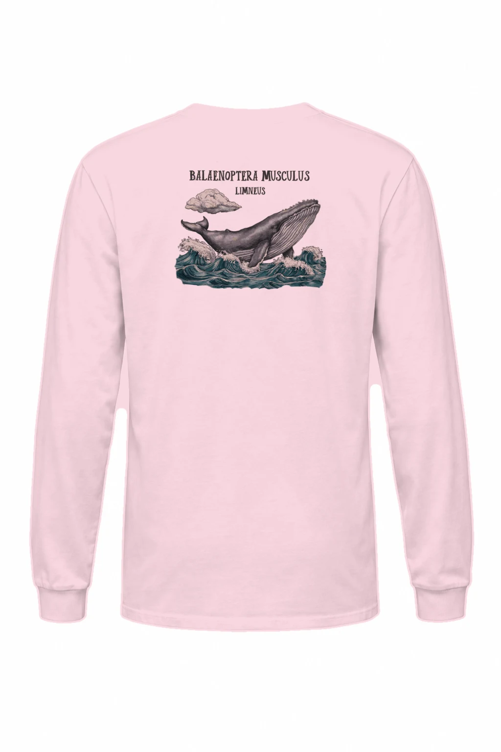 "Blue Whale Engraving" Unisex Longsleeve T-shirt | Gildan 2400