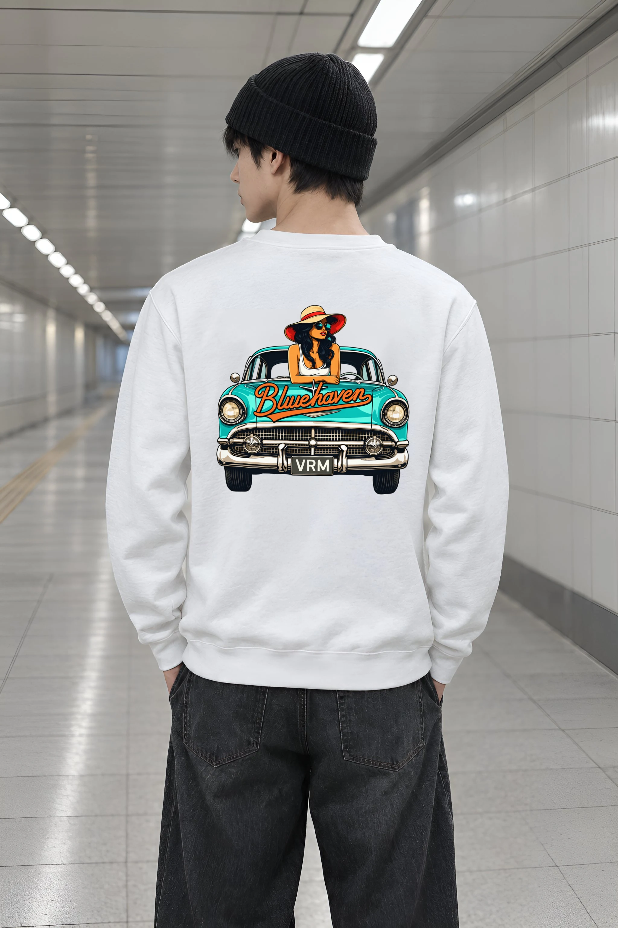 "Bluehaven Drive" Heavy Blend Unisex Crewneck Sweatshirt