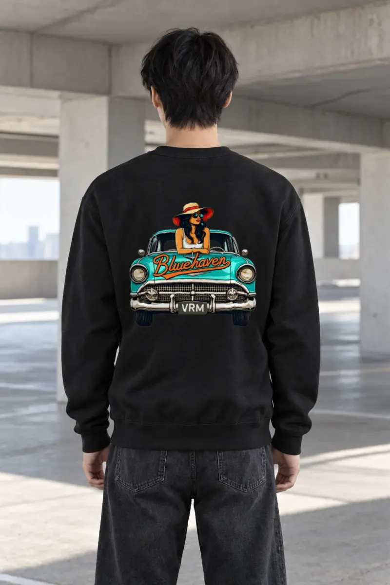 "Bluehaven Drive" Heavy Blend Unisex Crewneck Sweatshirt | Gildan 18000