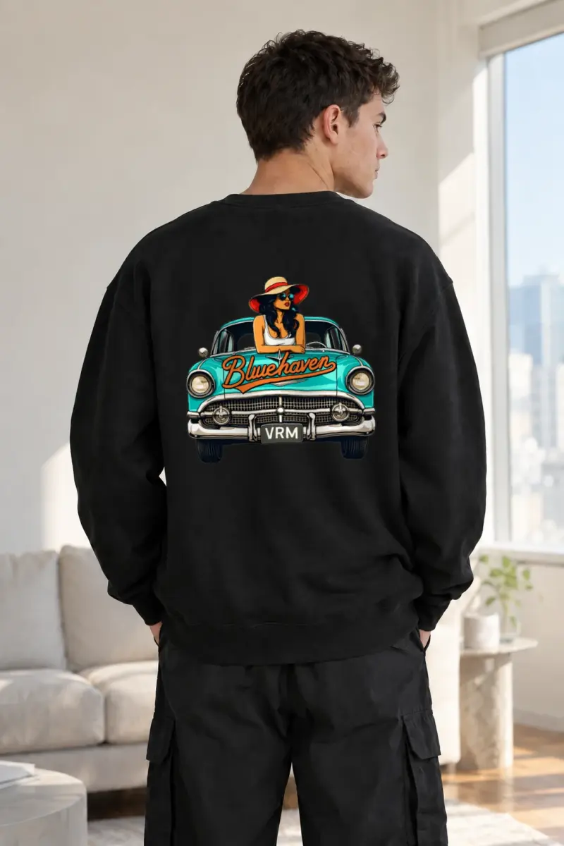 "Bluehaven Drive" Heavy Blend Unisex Crewneck Sweatshirt | Gildan 18000