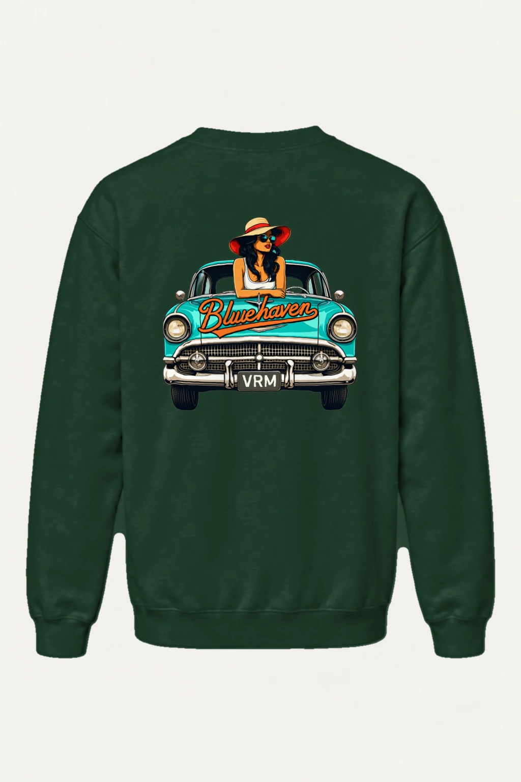 "Bluehaven Drive" Heavy Blend Unisex Crewneck Sweatshirt | Gildan 18000