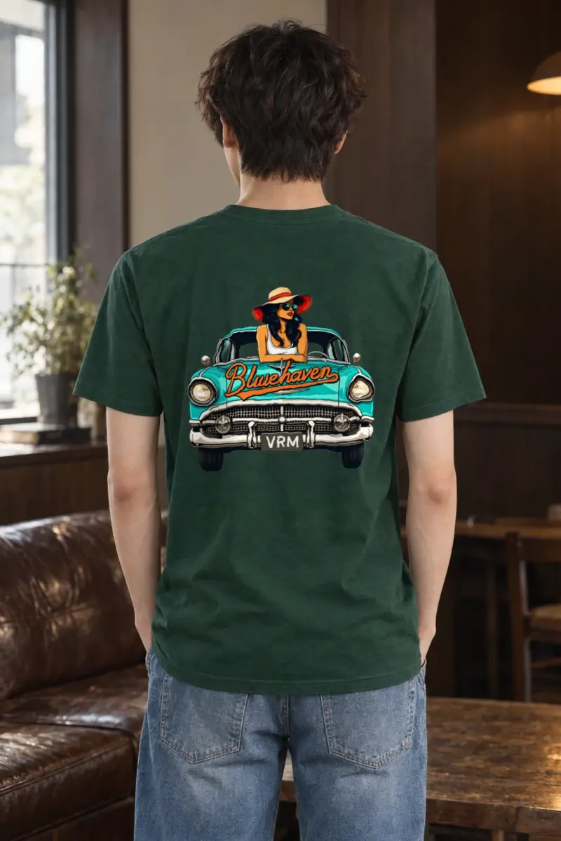 "Bluehaven Drive" Heavyweight Unisex Crewneck T-shirt | Gildan 5000