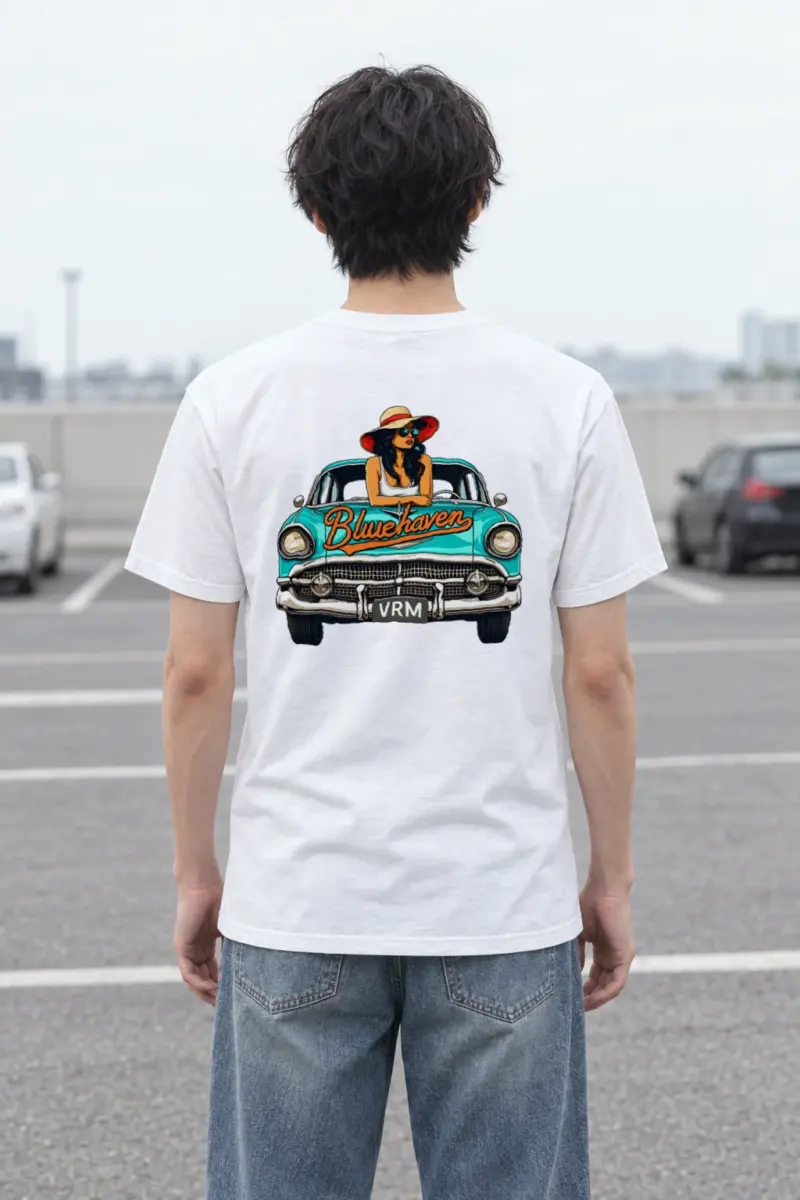 "Bluehaven Drive" Heavyweight Unisex Crewneck T-shirt