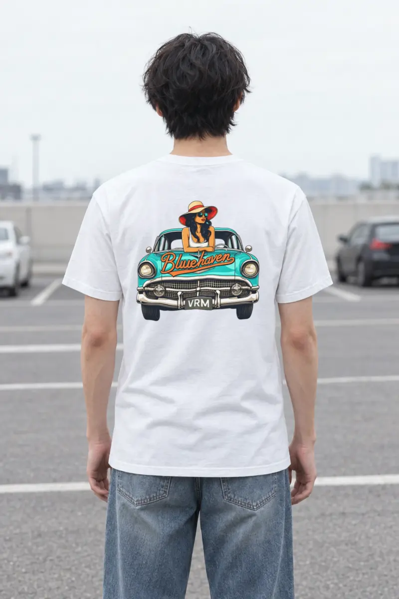 "Bluehaven Drive" Heavyweight Unisex Crewneck T-shirt