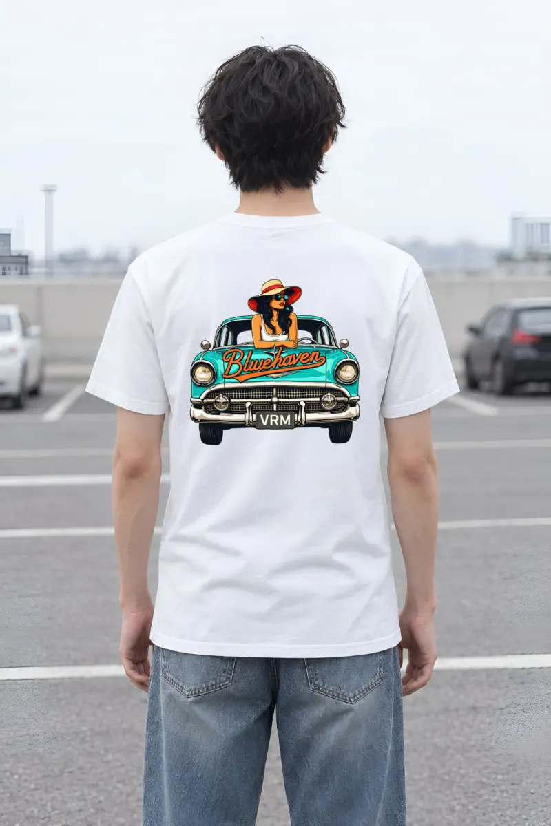 "Bluehaven Drive" Heavyweight Unisex Crewneck T-shirt