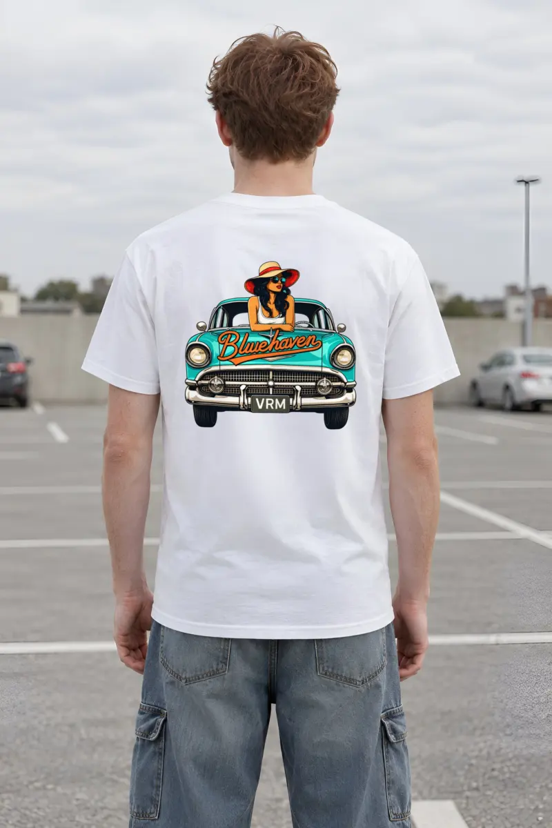 "Bluehaven Drive" Heavyweight Unisex Crewneck T-shirt