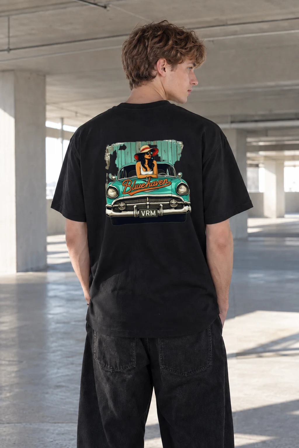 "Bluehaven Drive" Heavyweight Unisex Crewneck T-shirt | Gildan 5000
