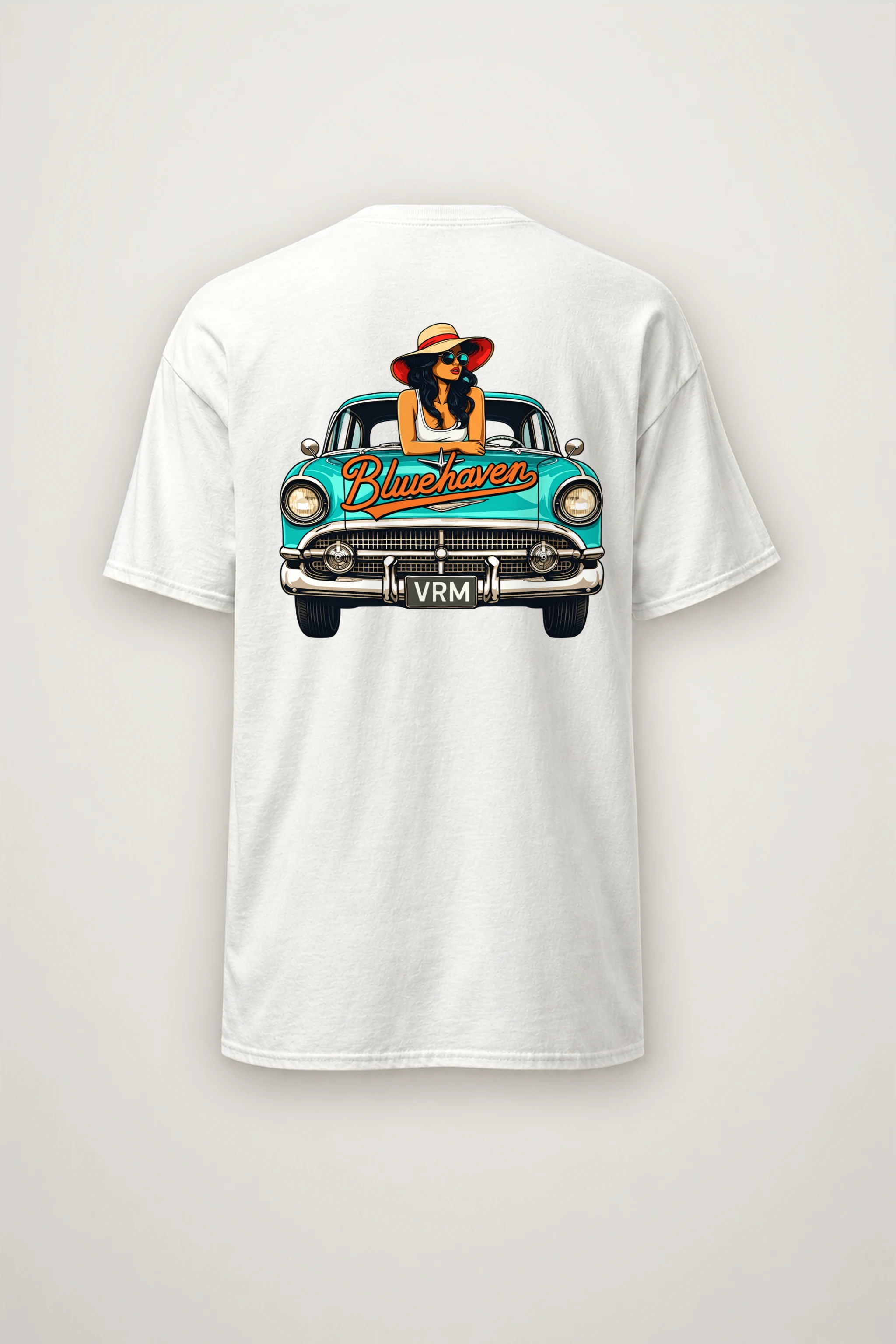 "Bluehaven Drive" Heavyweight Unisex Crewneck T-shirt