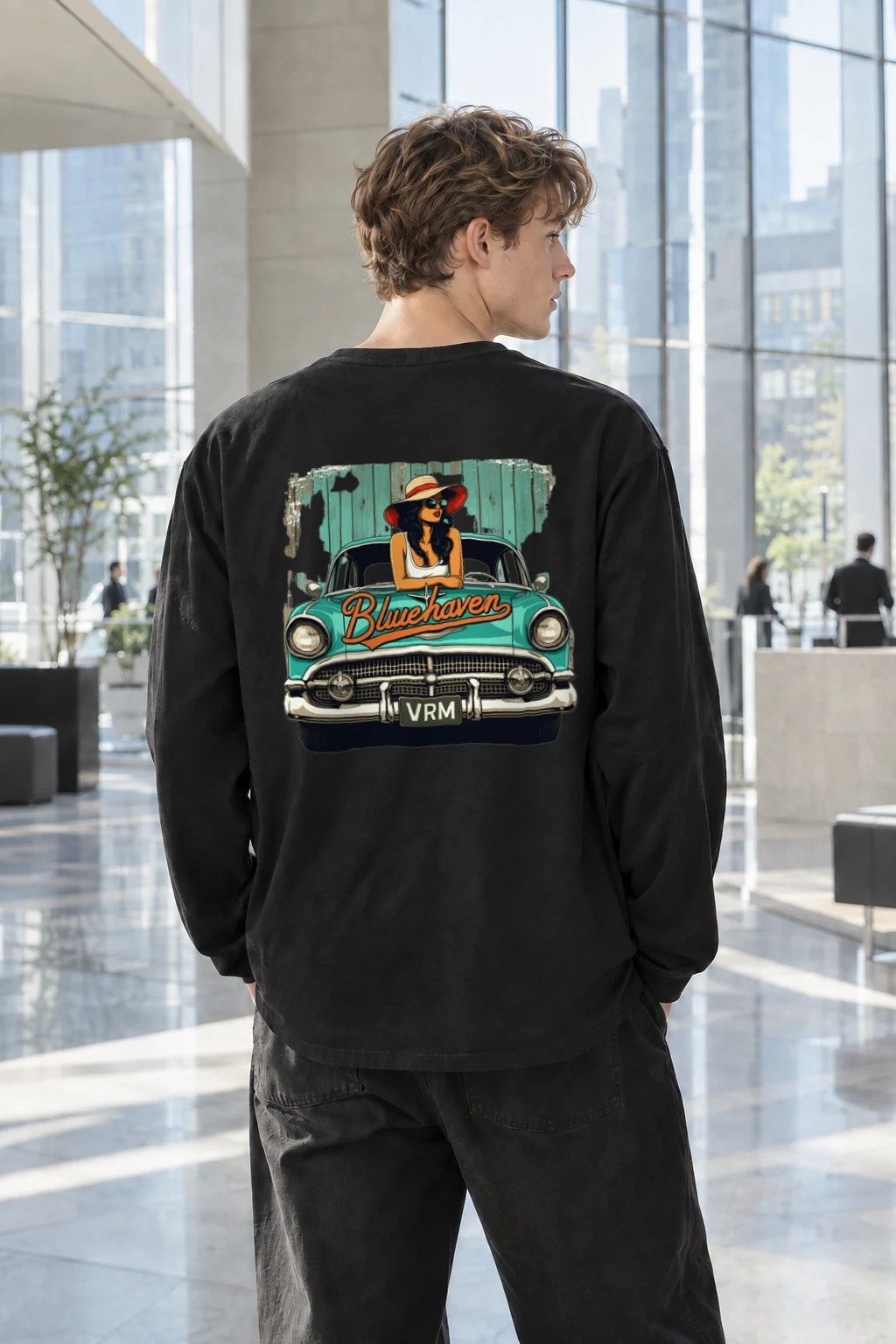 "Bluehaven Drive" Unisex Longsleeve T-shirt | Gildan 2400