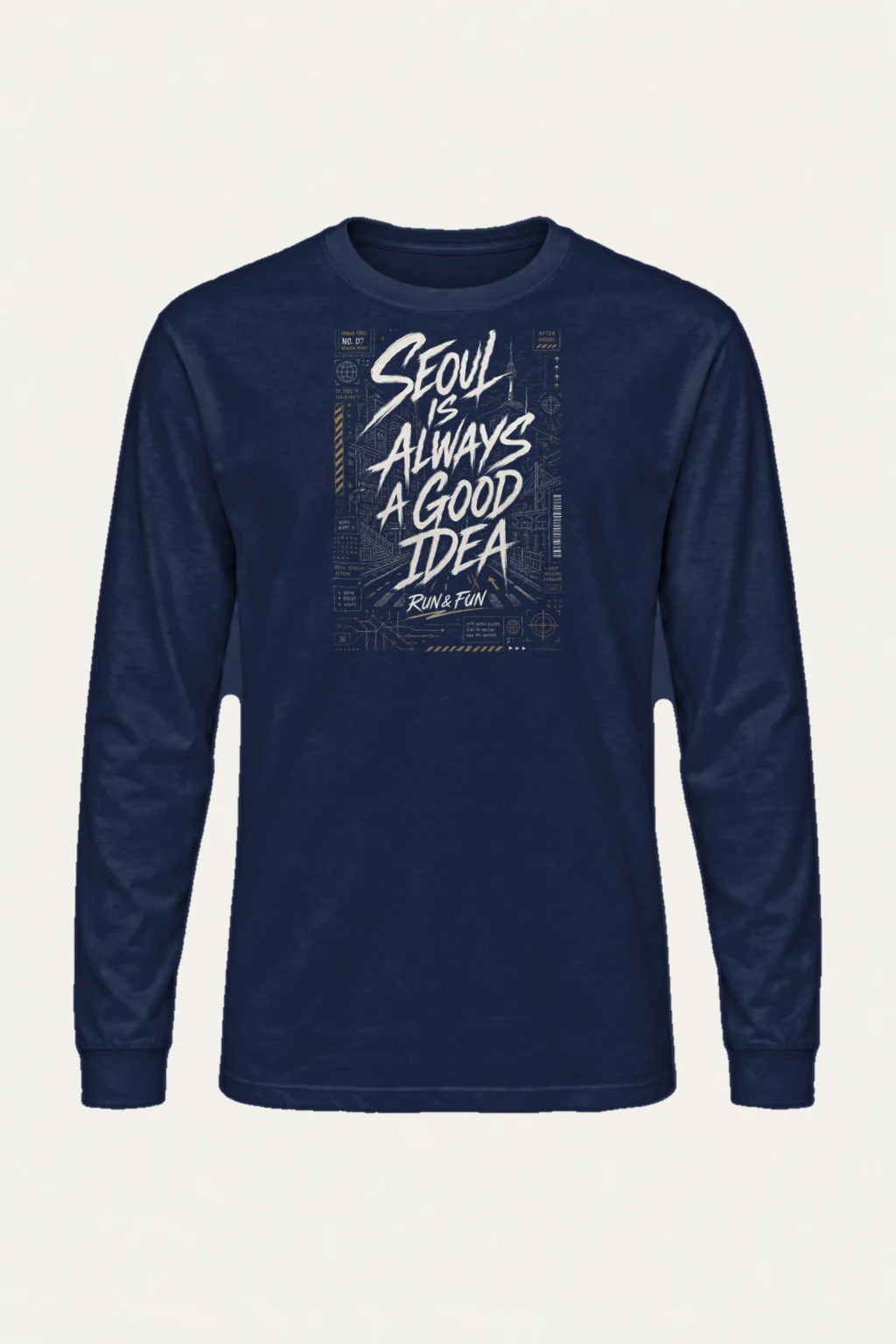 "Blueprint Reverie" Unisex Longsleeve T-shirt | Gildan 2400