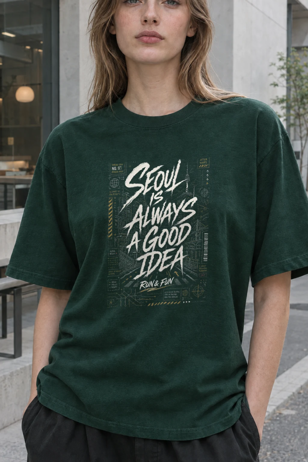 "Blueprint Script Study" Heavyweight Unisex Crewneck T-shirt | Gildan 5000