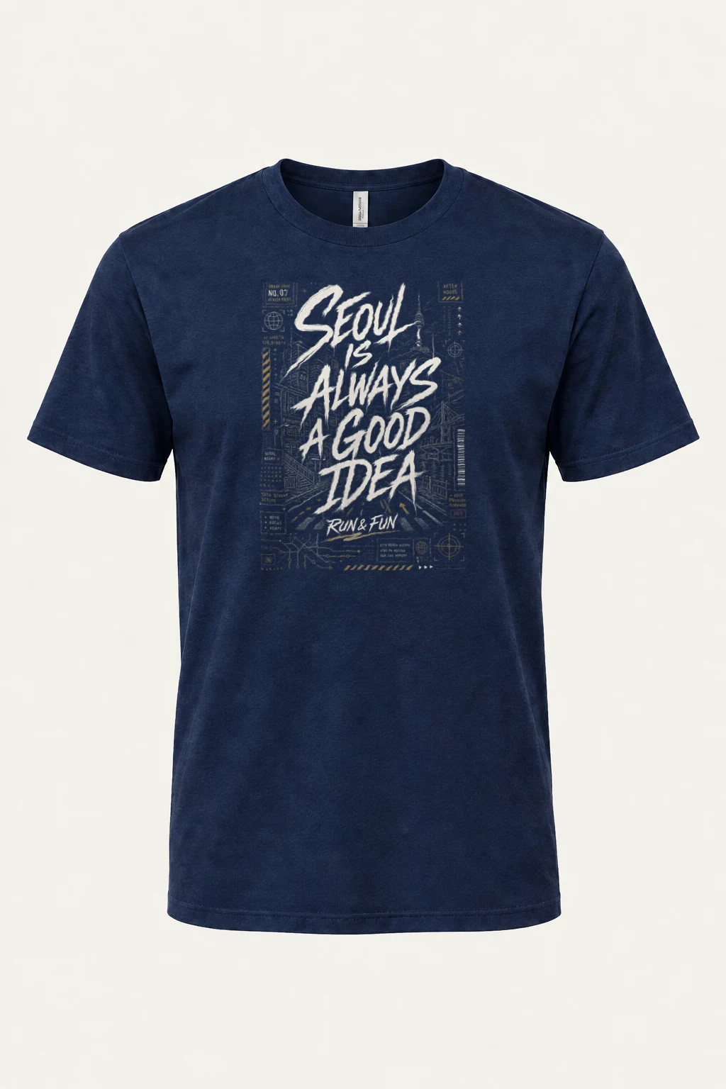"Blueprint Script Study" Heavyweight Unisex Crewneck T-shirt | Gildan 5000