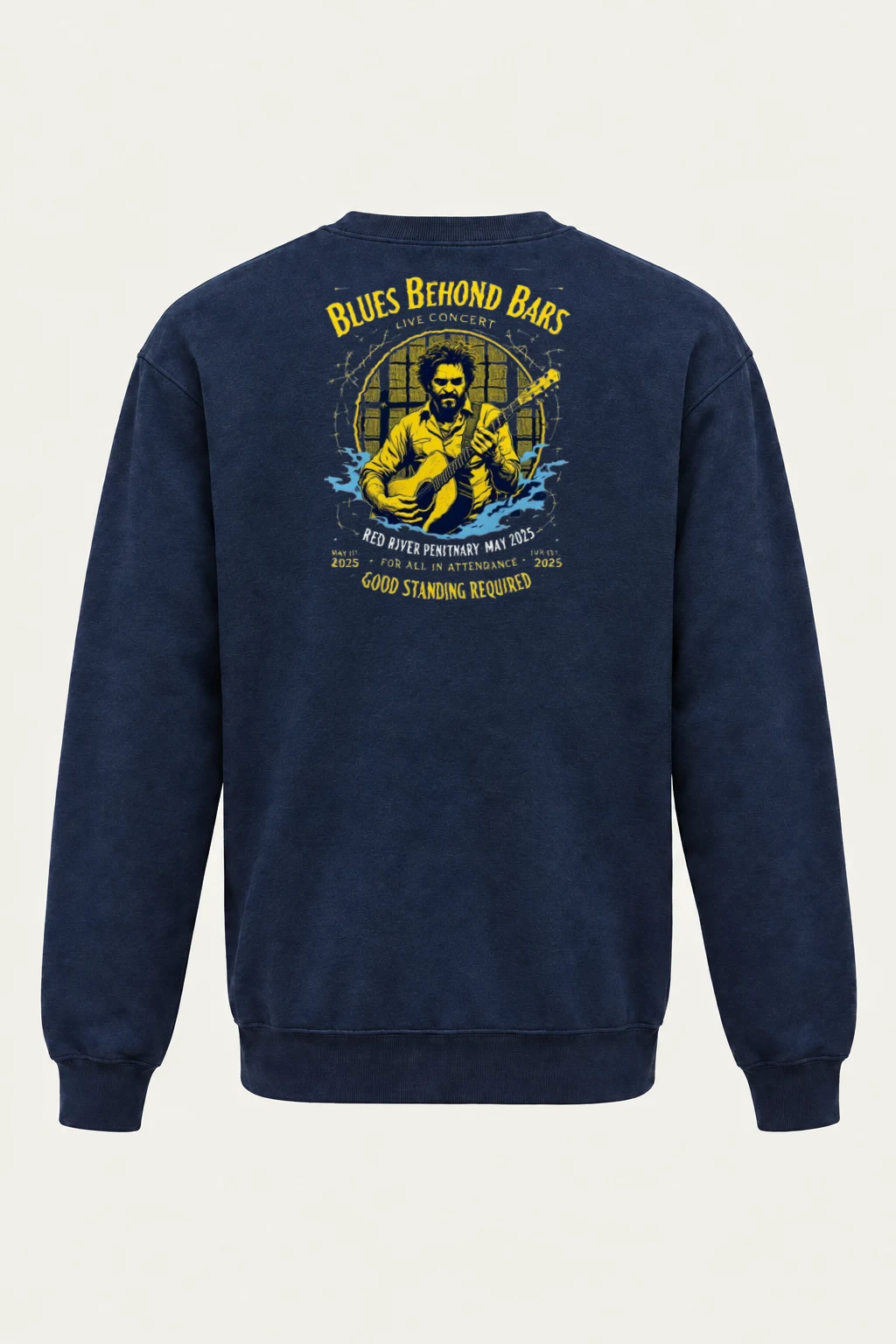 "Blues Behind Bars" Heavy Blend Unisex Crewneck Sweatshirt | Gildan 18000