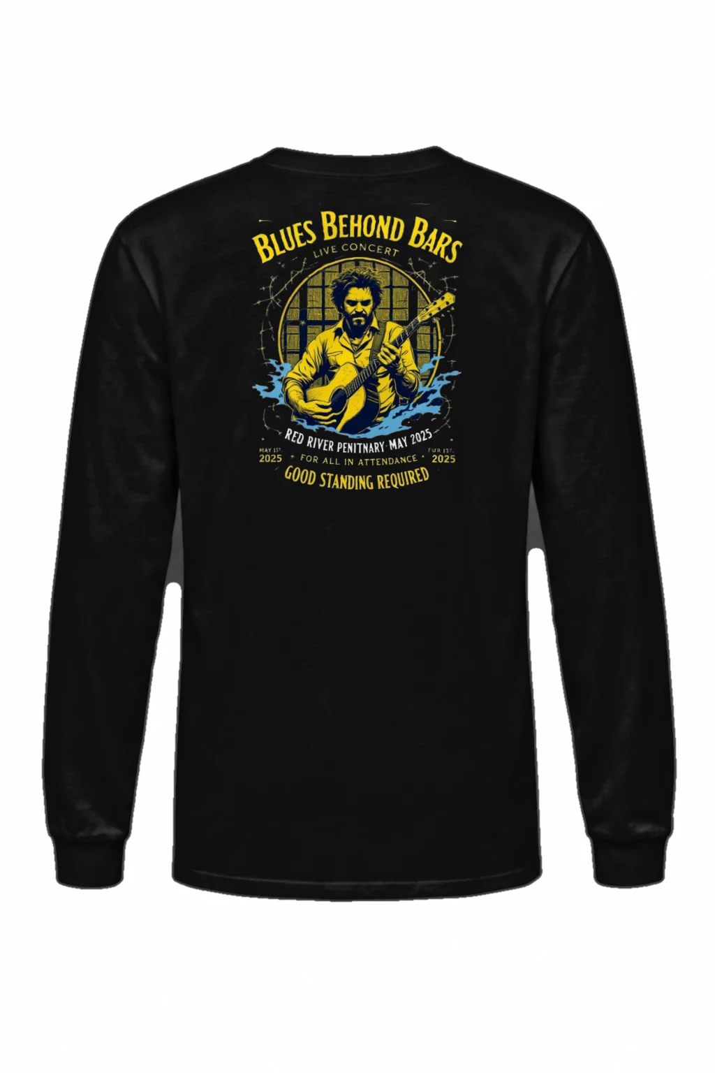 "Blues Behind Bars" Unisex Longsleeve T-shirt | Gildan 2400