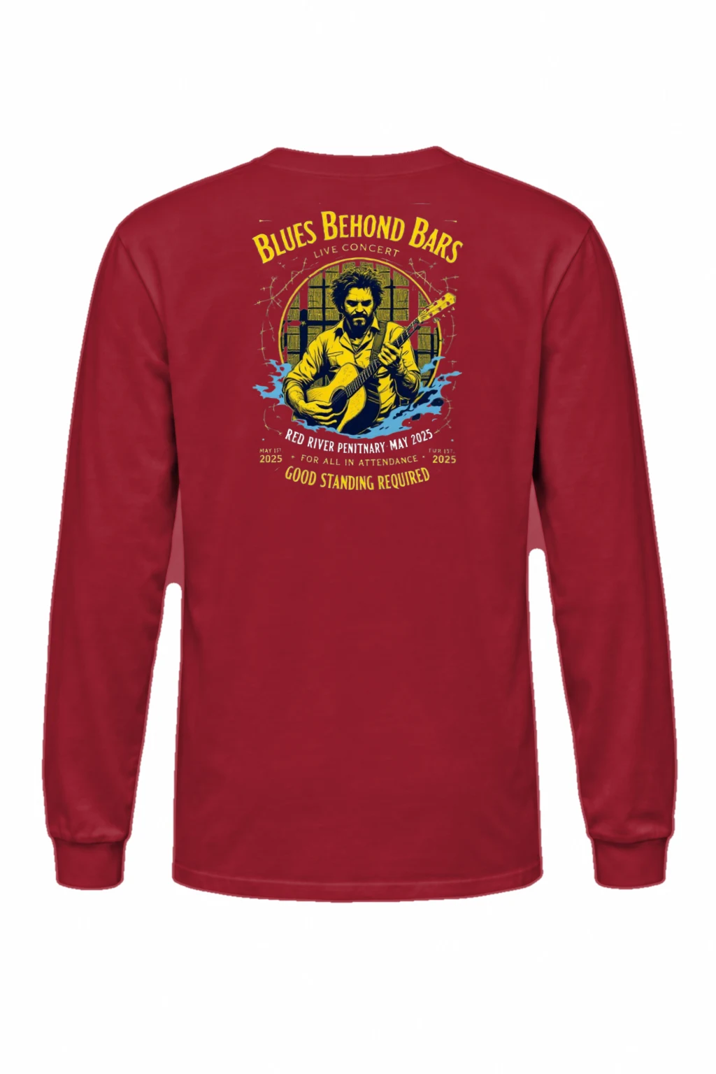 "Blues Behind Bars" Unisex Longsleeve T-shirt | Gildan 2400