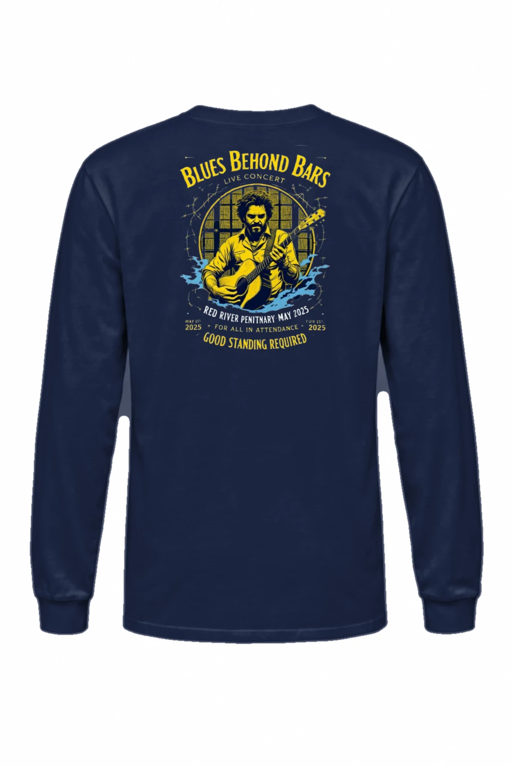 "Blues Behind Bars" Unisex Longsleeve T-shirt | Gildan 2400