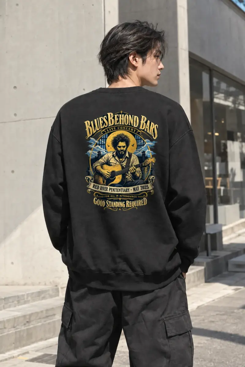 "Blues Beyond Bars" Heavy Blend Unisex Crewneck Sweatshirt | Gildan 18000