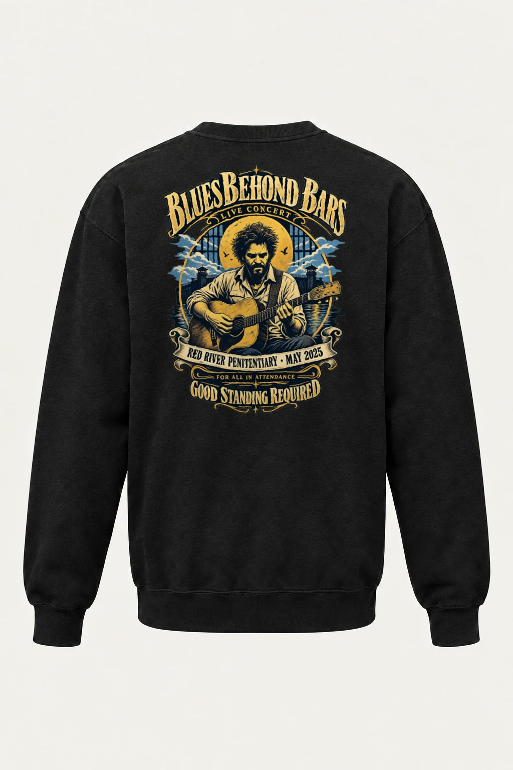 "Blues Beyond Bars" Heavy Blend Unisex Crewneck Sweatshirt | Gildan 18000