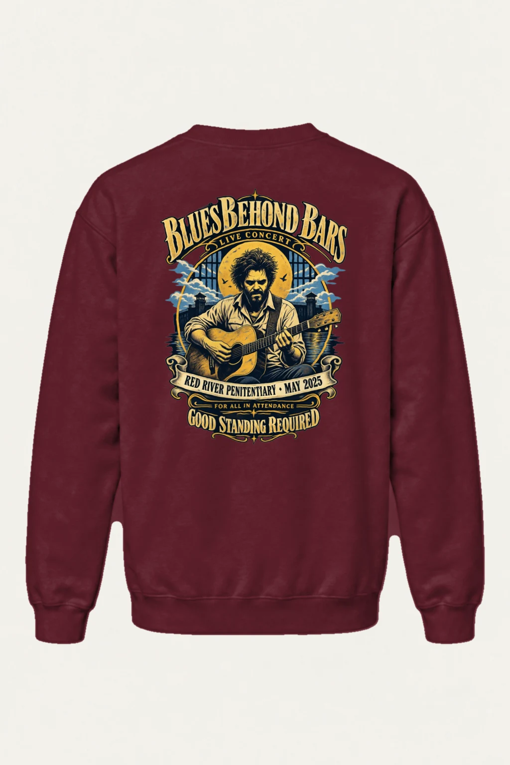 "Blues Beyond Bars" Heavy Blend Unisex Crewneck Sweatshirt | Gildan 18000
