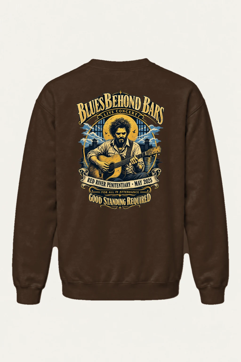 "Blues Beyond Bars" Heavy Blend Unisex Crewneck Sweatshirt | Gildan 18000