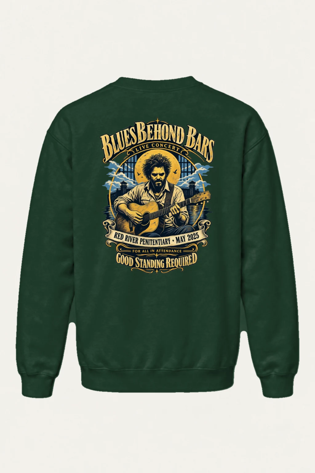 "Blues Beyond Bars" Heavy Blend Unisex Crewneck Sweatshirt | Gildan 18000